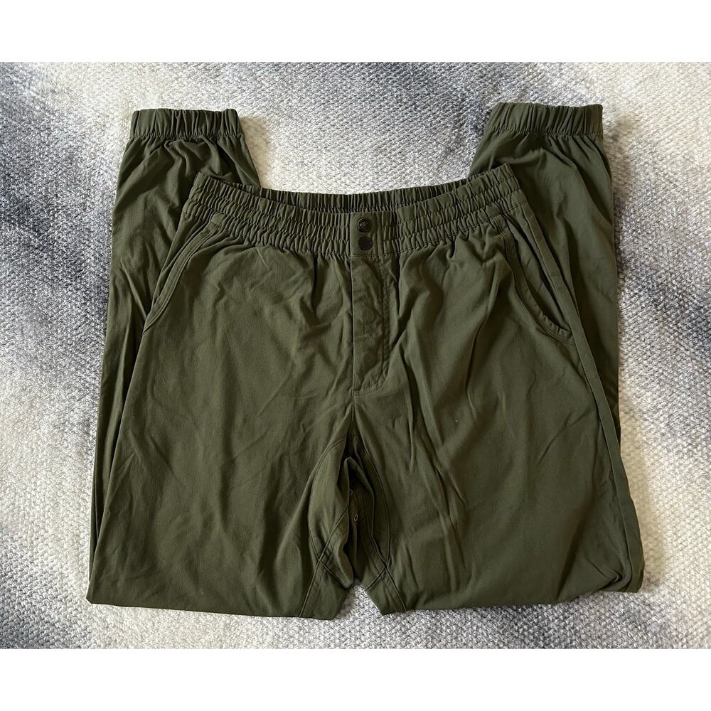 Nike Sportswear Jogger Woven Snap Fly Pockets Tapered Green Pants Men Size Large